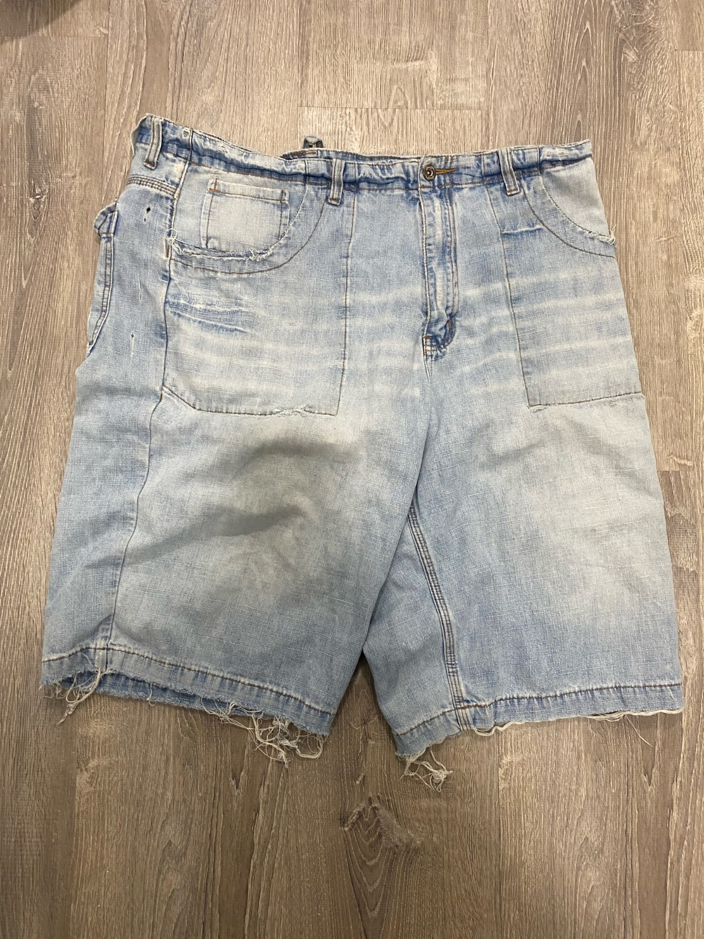 Men's Light Blue Denim Work Shorts